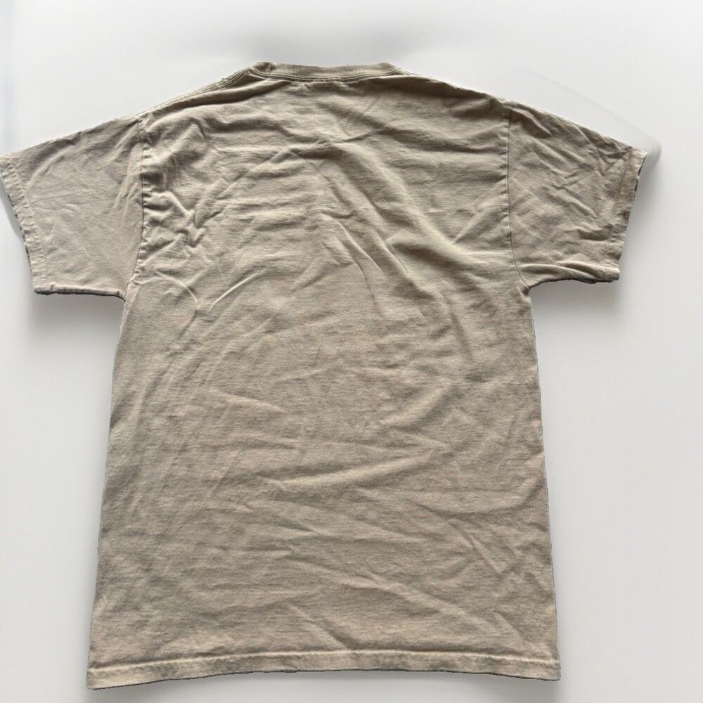 Hanes Authentic-T Men's Beige Time Capsule Crew Neck Short Sleeve Tee - M - Picture 2 of 7